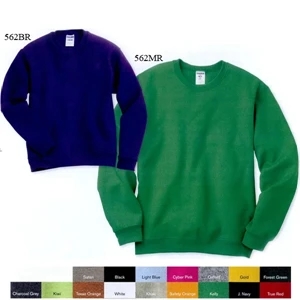 Jerzees (r) - Neutrals - Youth 8.0 Oz. 50% Polyester/50% Cotton Crew Neck Sweatshirt. Blank Product