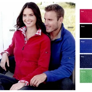 Colorado Clothing (tm) - S- X L - Ladies' Eco Microfleece Jacket With Reverse Full Zip Front. Blank Product