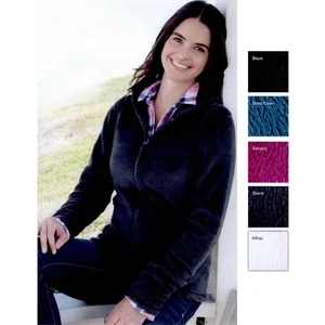 Colorado Clothing (r) - S- X L - Ladies Plush Fleece Aspen Hooded Full Zip Jacket. Blank Product