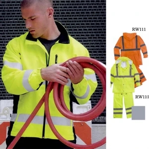 Ml Kishigo - M- X L - Lightweight Windbreaker With 2" Wide Vizlite (r) Reflective Material. Blank