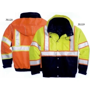 Ml Kishigo - Lime - M- X L - Waterproof Bomber Jacket With Reflective Material And Piping. Blank