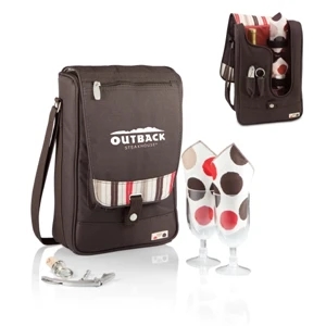 Barossa Moka - Insulated Single-bottle Wine Tote/cooler With Wine Service For Two