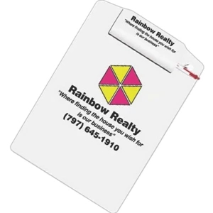 Pro-scriber (tm) - Smooth Writing Clipboard With A Extra Large White Clip And Back Side Hanging Hole