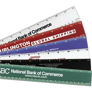 Pro-scale - Plastic 12" Ruler Is Solid, Heavy Duty With A Non-smear, Beveled Edges