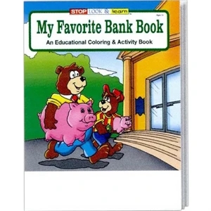 My Favorite Bank Coloring/activity Book Fun Pack With 4-pack Of Unimprinted Crayons