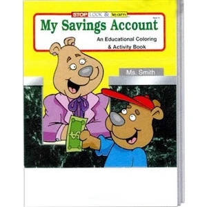My Savings Account Coloring And Activity Book Fun Pack With A 4-pack Of Crayons