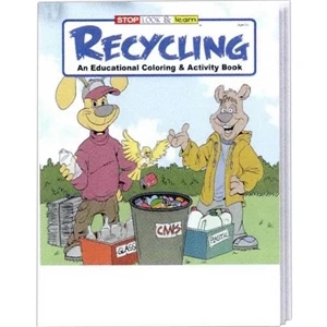 Recycling Coloring And Activity Book Fun Pack With 4-pack Of Unimprinted Crayons