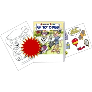 Say "no" To Drugs Sticker/coloring Activity Book Fun Pack With Unimprinted Crayons