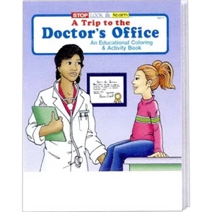 A Trip To The Doctor's Office Coloring/activity Book Fun Pack With 4-pack Crayons