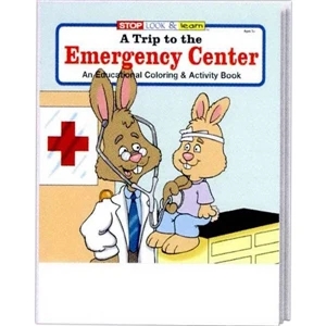 A Trip To The Emergency Center Coloring/activity Book Fun Pack With Pack Of Crayons