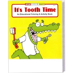It's Tooth Time Coloring And Activity Book Fun Pack With 4-pack Of Crayons