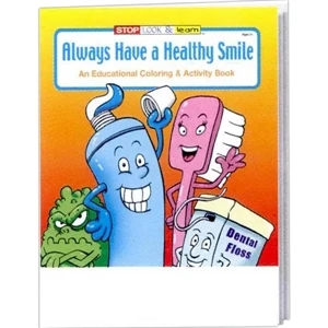 Always Have A Healthy Smile Coloring/activity Book Fun Pack With Pack Of Crayons