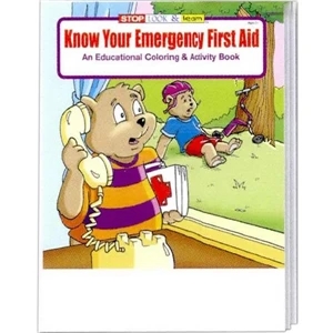 Know Your Emergency First Aid Coloring/activity Book Fun Pack With Crayons