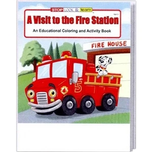 A Visit To The Fire Station Coloring And Activity Book Fun Pack With Crayons