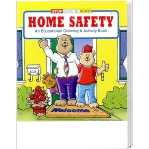 Home Safety Coloring And Activity Book Fun Pack With A 4-pack Of Crayons