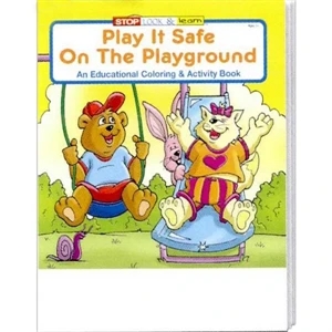 Play It Safe On The Playground Coloring/activity Book Fun Pack With Crayons