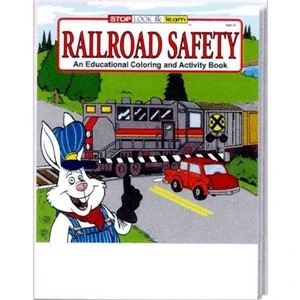 Railroad Safety Coloring And Activity Book Fun Pack With Crayons In Imprinted Box