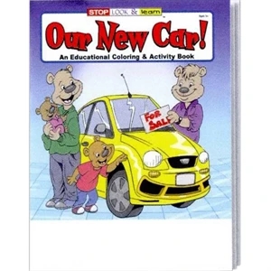 Our New Car Coloring And Activity Book Fun Pack With A 4-pack Of Crayons