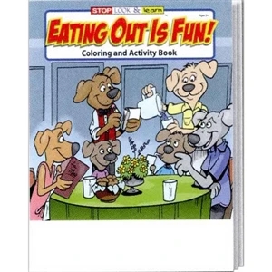 Eating Out Is Fun Coloring And Activity Book Fun Pack With A 4-pack Of Crayons