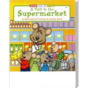 A Visit To The Supermarket Coloring And Activity Book Fun Pack With Crayons