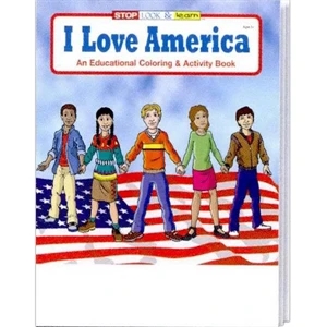 I Love America Coloring And Activity Book Fun Pack With A 4-pack Of Crayons