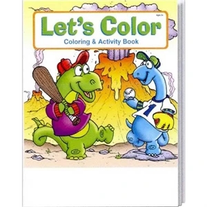 Let's Color Coloring And Activity Book Fun Pack With Crayons In Imprinted Box