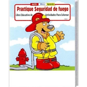 Practice Fire Safety Spanish Coloring And Activity Book Fun Pack With Crayons