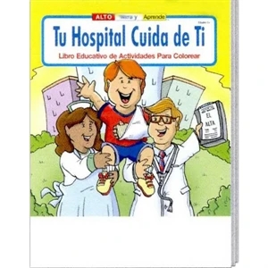 Your Hospital Cares About You Spanish Coloring/activity Book Fun Pack With Crayons