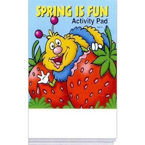 Spring Is Fun Activity Pad Fun Pack With A 4-pack Of Unimprinted Crayons