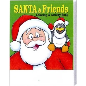 Santa And Friends Coloring And Activity Book Fun Pack With Unimprinted Crayons