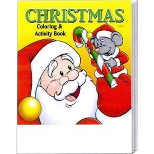 Christmas Coloring And Activity Book Fun Pack With A 4-pack Of Unimprinted Crayons