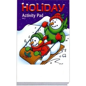 Holiday Activity Pad Fun Pack With A 4-pack Of Crayons In Imprinted Box