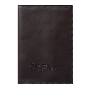 Ultra (r) - Journal - Black. Supple Leather. Hand-stitching. Refillable