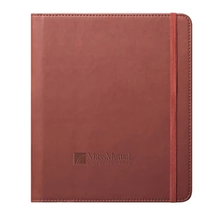 Ipad (r) - Pad Cover - Terra-cotta Brown. Leather-like Hardcover, Secure Elastic Corner Tabs