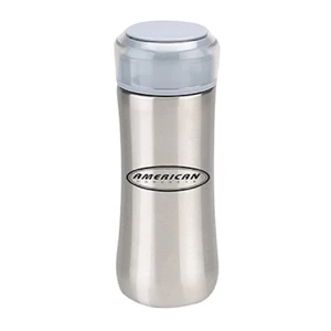 Stainless Steel - Stainless Steel Vacuum Flask, 10 Oz., With Tea Strainer