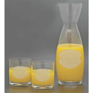 Windsor Collection Sunshine - Three Piece Carafe Set With Carafe And Two Double Old Fashion Glasses
