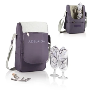 Barossa Aviano - Insulated, Single-bottle Wine Cooler With Service For 2, Adjustable Shoulder Strap