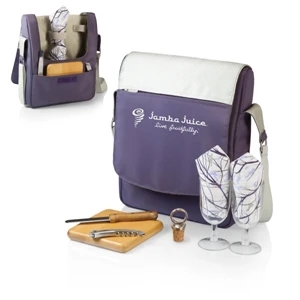 Aviano Tivoli - Insulated Two-bottle Wine Tote/cooler With Wine & Cheese Service For Two