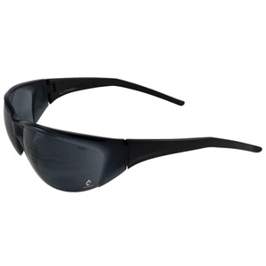 Tranzmission - Gray Lens - Safety Glasses With Single Curved Lens Design