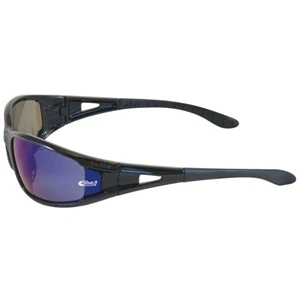 Bolle (r) Lowrider - Blue Lens - Safety Glasses With Rubber Temple Tips And Rubber Nose Pads