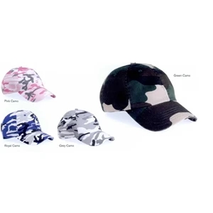 Valucap (tm) - Adult Camouflage Bio-washed Unstructured Cap. Blank Product