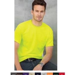 Gildan (r) - Neutrals S- X L - Adult T-shirt With A Pocket Of 6.0 Oz Preshrunk 100% Cotton. Blank Product