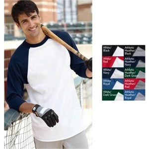 Augusta Sportswear (r) - White S- X L - Sportswear 3/4 Sleeve Baseball Jersey. Blank Product