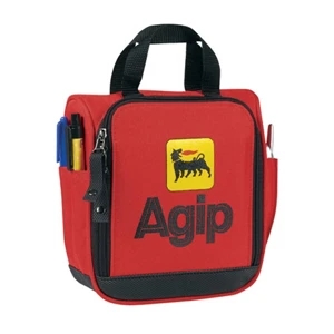 Travel Cd Case In 600 Denier Polyester With Pvc Backing With Leatherette Trim