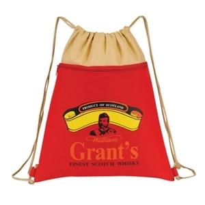 Go-Green Zipper Drawstring Duffel