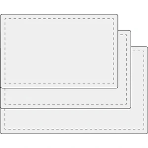 0.10 Mil - Clear Laminate Pouch For Business Card Size 3 1/2" X 2" Blank