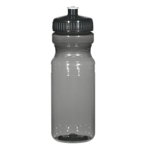 Hitgreen (tm) Poly-clear (tm) - Translucent Charcoal - Fitness Bottle With Leak Resistant Push Pull Lid, 24 Oz