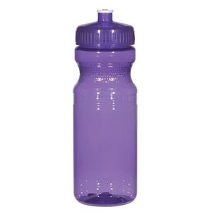 Hitgreen (tm) Poly-clear (tm) - Translucent Purple - Fitness Bottle With Leak Resistant Push Pull Lid, 24 Oz