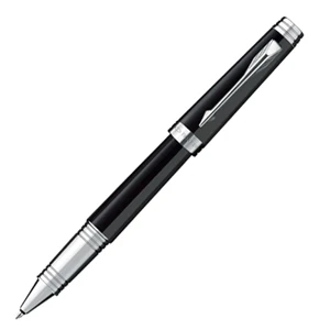 Premier - Silver Trim - Lacquered Roller Ball Pen With Precious Metal Trim