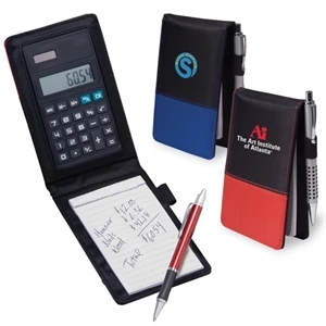 Calcu-jotter - Pocket Sized Pad Holder With Calculator Made Of Sturdy Pvc. Closeout